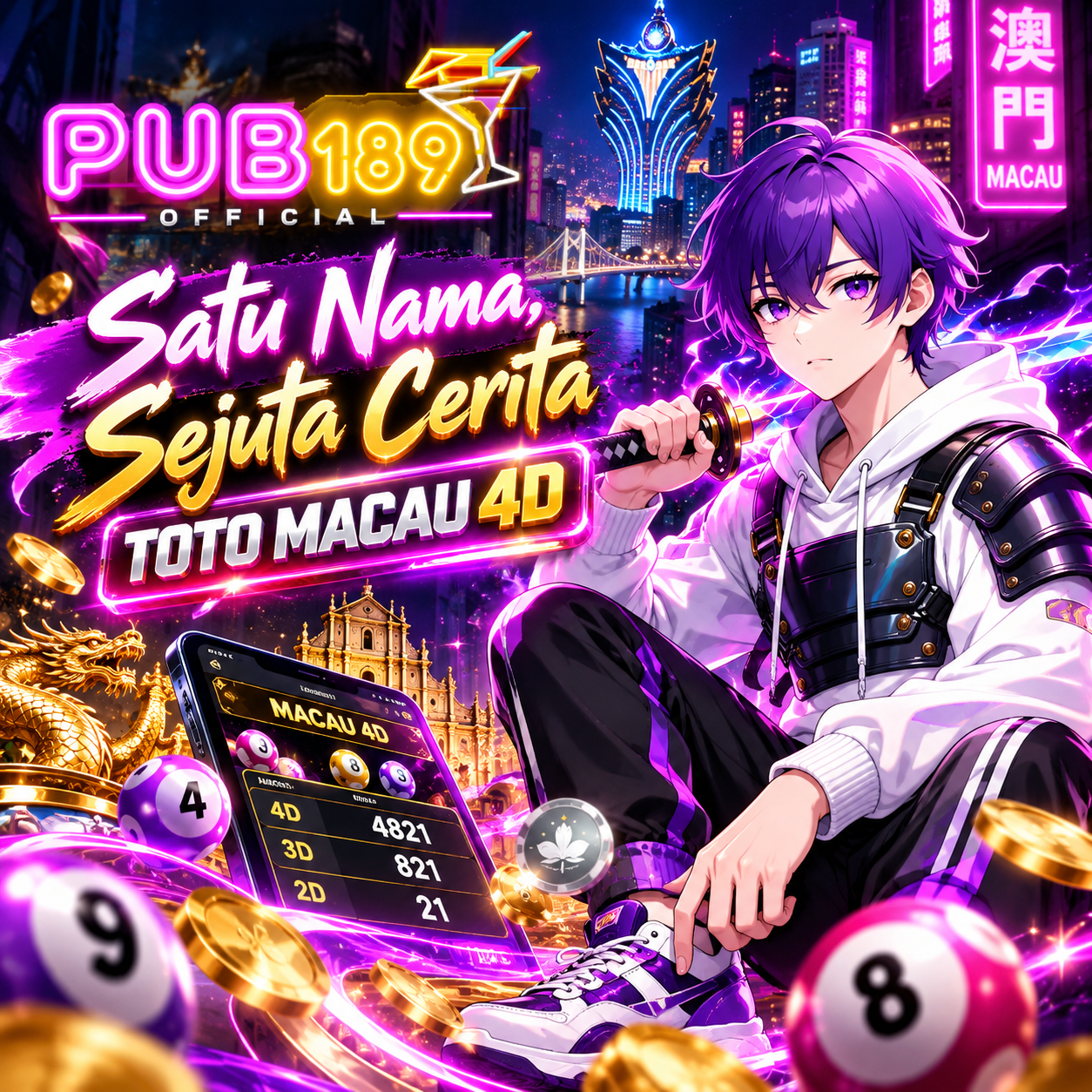 PUB189 OFFICIAL | Satu Nama, Sejuta Cerita Toto Macau 4D